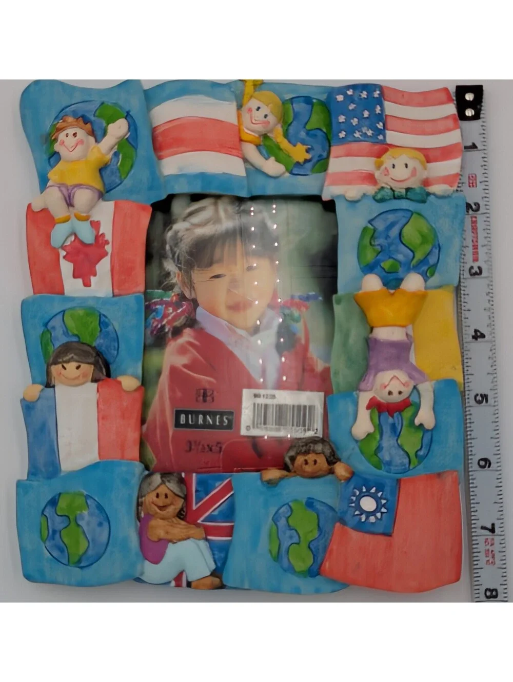 Vintage 1994 Burnes Save the Children International Photo Frame 3.5x5 Box